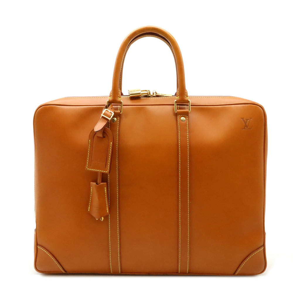 LOUIS VUITTON Nomade PDV Port Voyage Business Bag Briefcase Leather Caramel Tan